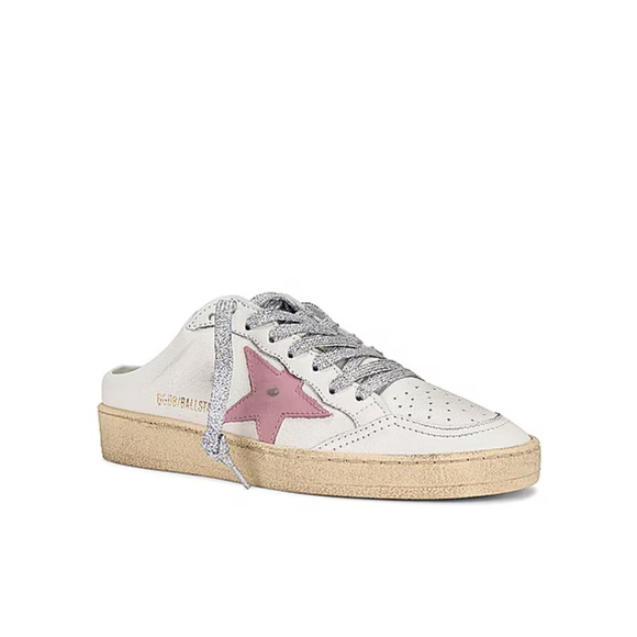 Ballstar Sabot Sneaker in White & Antique Pink
Golden Goose - Picture 1 of 3